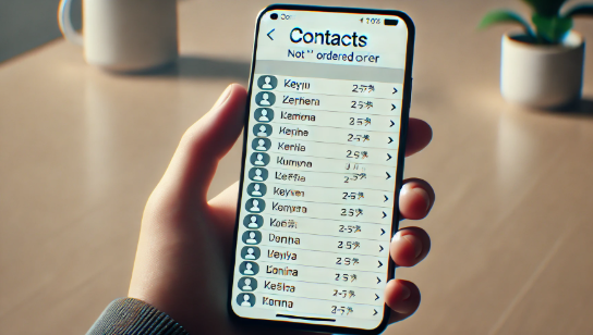 【Android】電話帳があいうえお順にならない？原因と解決策を徹底解説！